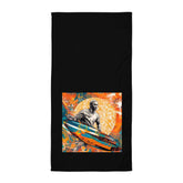 Waves And Sunsets Bath Towel Surf Into Comfort - Beyond T-shirts
